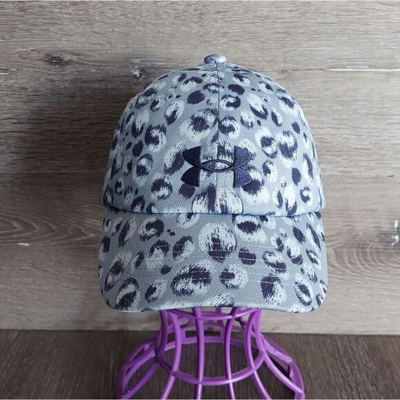 Under Armour Girls UA Wordmark Hat Cap, Washed Blue/Midnight Navy - Picture 1 of 4
